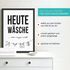 Poster Bilder Badezimmer Wand-Deko Bad WC lustige Sprüche Illustration Wäscheleine Digitaldruck MoonWorks®preview