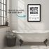 Poster Bilder Badezimmer Wand-Deko Bad WC lustige Sprüche Illustration Wäscheleine Digitaldruck MoonWorks®preview