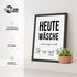 Poster Bilder Badezimmer Wand-Deko Bad WC lustige Sprüche Illustration Wäscheleine Digitaldruck MoonWorks®preview