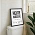 Poster Bilder Badezimmer Wand-Deko Bad WC lustige Sprüche Illustration Wäscheleine Digitaldruck MoonWorks®preview