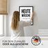 Poster Bilder Badezimmer Wand-Deko Bad WC lustige Sprüche Illustration Wäscheleine Digitaldruck MoonWorks®preview