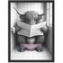 Poster Bilder Badezimmer Wand-Deko Bad WC lustige Tiere Digitaldruck Art-Print Kunstdruck MoonWorks®preview