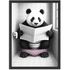 Poster Bilder Badezimmer Wand-Deko Bad WC lustige Tiere Digitaldruck Art-Print Kunstdruck MoonWorks®preview