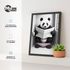 Poster Bilder Badezimmer Wand-Deko Bad WC lustige Tiere Digitaldruck Art-Print Kunstdruck MoonWorks®preview