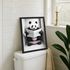 Poster Bilder Badezimmer Wand-Deko Bad WC lustige Tiere Digitaldruck Art-Print Kunstdruck MoonWorks®preview