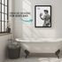 Poster Bilder Badezimmer Wand-Deko Bad WC Michelangelo Fotomontage lustig  Digitaldruck MoonWorks®preview