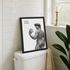Poster Bilder Badezimmer Wand-Deko Bad WC Michelangelo Fotomontage lustig  Digitaldruck MoonWorks®preview