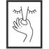 Poster Bilder Badezimmer Wand-Deko Bad Witzig WC Line Art Zeichnung Minimalismus Digitaldruck MoonWorks®preview