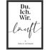 Poster Familie Paare personalisiert mit Namen Spruch Du Ich Wir Läuft Geschenk Geschenkidee Valentinstag Freundschaft SpecialMe®preview