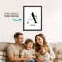 Poster Familie personalisiert mit Monogramm und Wunschname - florales Design - Wand-Deko Geschenkidee Einzug SpecialMe®preview