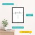 Poster Familie personalisiert mit Vornamen Schriftzug Kalligrafie Typografie Wandbilder Wohnzimmer Flur Geschenkidee Familie SpecialMe®preview