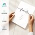 Poster Familie personalisiert mit Vornamen Schriftzug Kalligrafie Typografie Wandbilder Wohnzimmer Flur Geschenkidee Familie SpecialMe®preview
