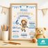 Poster für Jungen Steckbrief Astronaut personalisiert | Kinderposter mit Namen | Geschenk Weihnachten Geburtstagsgeschenk Weltall SpecialMe®preview