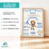 Poster für Jungen Steckbrief Astronaut personalisiert | Kinderposter mit Namen | Geschenk Weihnachten Geburtstagsgeschenk Weltall SpecialMe®preview