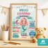 Poster für Mädchen Steckbrief Meerjungfrau personalisiert | Kinderposter mit Namen | Geschenk zum Geburtstag | Wanddeko Kinderzimmer SpecialMe®preview