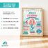 Poster für Mädchen Steckbrief Meerjungfrau personalisiert | Kinderposter mit Namen | Geschenk zum Geburtstag | Wanddeko Kinderzimmer SpecialMe®preview