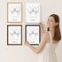 Poster Geschenk an das Brautpaar Hand in Hand Hände Line-Art Ringe Hochzeit personalisiert Namen und Datum SpecialMe®preview