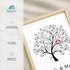 Poster Geschenk an das Brautpaar Hochzeit Baum Vogel-Pärchen mit Namen und Datum personalisiert SpecialMe®preview