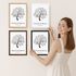 Poster Geschenk an das Brautpaar Hochzeit Baum Vogel-Pärchen mit Namen und Datum personalisiert SpecialMe®preview