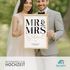 Poster Geschenk an das Brautpaar Mr & Mrs Hochzeit Bildgeschenk personalisiert mit Namen und Datum SpecialMe®preview