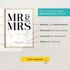 Poster Geschenk an das Brautpaar Mr & Mrs Hochzeit Bildgeschenk personalisiert mit Namen und Datum SpecialMe®preview