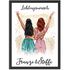 Poster Geschenk Beste Freundin Geschenkidee Freundinnen Lieblingsmensch Vornamen Figuren Illustration personalisierbar SpecialMe®preview
