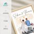 Poster Hochzeit Brautpaar mit Auto Figuren Namen Datum anpassbar Hochzeitsgeschenk SpecialMe®preview