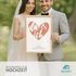 Poster Hochzeit Du & Ich personalisiert mit Namen und Datum – Herz Wandbild als Hochzeitsgeschenk für Brautpaar Partner Jahrestag SpecialMe®preview