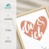 Poster Hochzeit Du & Ich personalisiert mit Namen und Datum – Herz Wandbild als Hochzeitsgeschenk für Brautpaar Partner Jahrestag SpecialMe®preview