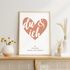 Poster Hochzeit Du & Ich personalisiert mit Namen und Datum – Herz Wandbild als Hochzeitsgeschenk für Brautpaar Partner Jahrestag SpecialMe®preview
