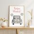 Poster Hochzeit Geschenk an das Brautpaar Wedding Car Hochzeitsauto personalisierbar mit Wunschnamen und Datum SpecialMe®preview