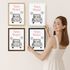 Poster Hochzeit Geschenk an das Brautpaar Wedding Car Hochzeitsauto personalisierbar mit Wunschnamen und Datum SpecialMe®preview