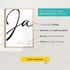 Poster Hochzeit Geschenkidee Brautpaar Wandbild personalisiert mit Namen und Hochzeitsdatum SpecialMe®preview