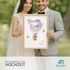 Poster Hochzeit Heiß-Luftballon Wedding Geschenk an das Brautpaar personalisiert mit Hochzeitsdatum und Wunschnamen SpecialMe®preview
