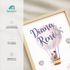 Poster Hochzeit Heiß-Luftballon Wedding Geschenk an das Brautpaar personalisiert mit Hochzeitsdatum und Wunschnamen SpecialMe®preview