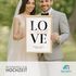 Poster Hochzeit personalisiert mit Namen und Datum Paar Geschenke LOVE Schritzug Wandbild SpecialMe®preview
