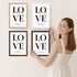 Poster Hochzeit personalisiert mit Namen und Datum Paar Geschenke LOVE Schritzug Wandbild SpecialMe®preview