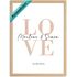 Poster Hochzeit Schriftzug Love personalisiert mit Wunschnamen und Hochzeitsdatum Geschenk für Brautpaar SpecialMe®preview
