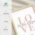 Poster Hochzeit Schriftzug Love personalisiert mit Wunschnamen und Hochzeitsdatum Geschenk für Brautpaar SpecialMe®preview