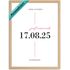 Poster Hochzeitsbild Just Married Geschenkidee Brautpaar personalisiert mit Datum Name Ort SpecialMe®preview