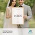 Poster Hochzeitsbild Just Married Geschenkidee Brautpaar personalisiert mit Datum Name Ort SpecialMe®preview