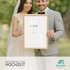 Poster Hochzeitsbild Just Married Geschenkidee Brautpaar personalisiert mit Datum Name Ort SpecialMe®preview
