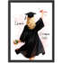 Poster personalisiert mit Name - Geschenkidee Abschluss {variation3} 2026 Geschenk Frauen Wandposter Prüfung Bestanden SpecialMe®preview