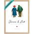 Poster personalisiertes Bild mit Namen & Datum Paar Geschenk zur Goldenen Hochzeit Ehejubiläum Hochzeitstag für Brautpaar & Ehepaar SpecialMe®preview