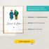 Poster personalisiertes Bild mit Namen & Datum Paar Geschenk zur Goldenen Hochzeit Ehejubiläum Hochzeitstag für Brautpaar & Ehepaar SpecialMe®preview