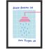 Poster Wandbild Badezimmer Deko-Bild Diese Dusche ist zum Singen da Spruch Lustig Illustration Kunstdruck Digital SpecialMe®preview