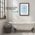 Poster Wandbild Badezimmer Deko-Bild Diese Dusche ist zum Singen da Spruch Lustig Illustration Kunstdruck Digital SpecialMe®preview