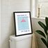 Poster Wandbild Badezimmer Deko-Bild Diese Dusche ist zum Singen da Spruch Lustig Illustration Kunstdruck Digital SpecialMe®preview