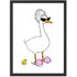 Poster Wandbild Home WC Deko Geschenkidee Badezimmer Bad Toilette Gänse-Design Digitaldruck SpecialMe®preview