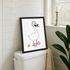 Poster Wandbild Home WC Deko Geschenkidee Badezimmer Bad Toilette Gänse-Design Digitaldruck SpecialMe®preview